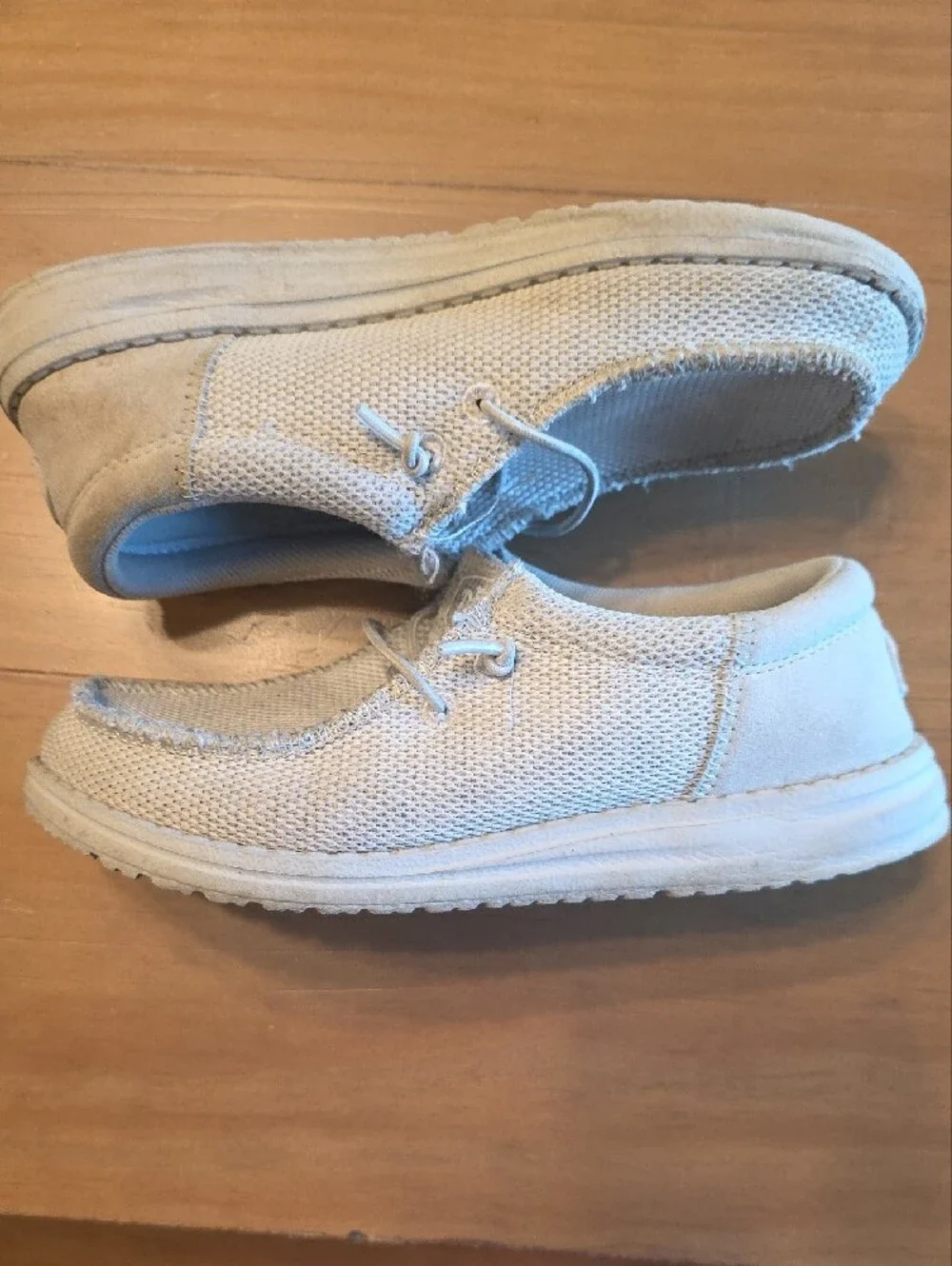 Hey Dude Kids Slip-On Shoes in Light Gray